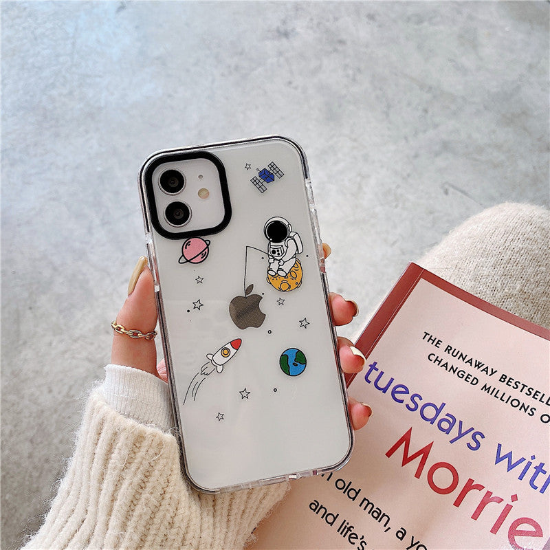 Spaceman Transparent Soft Silicone Phone Case