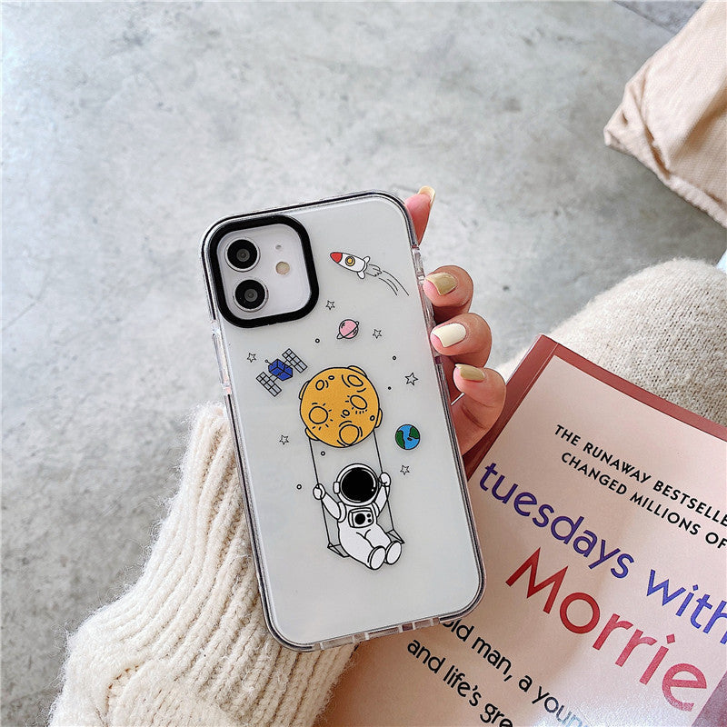 Spaceman Transparent Soft Silicone Phone Case