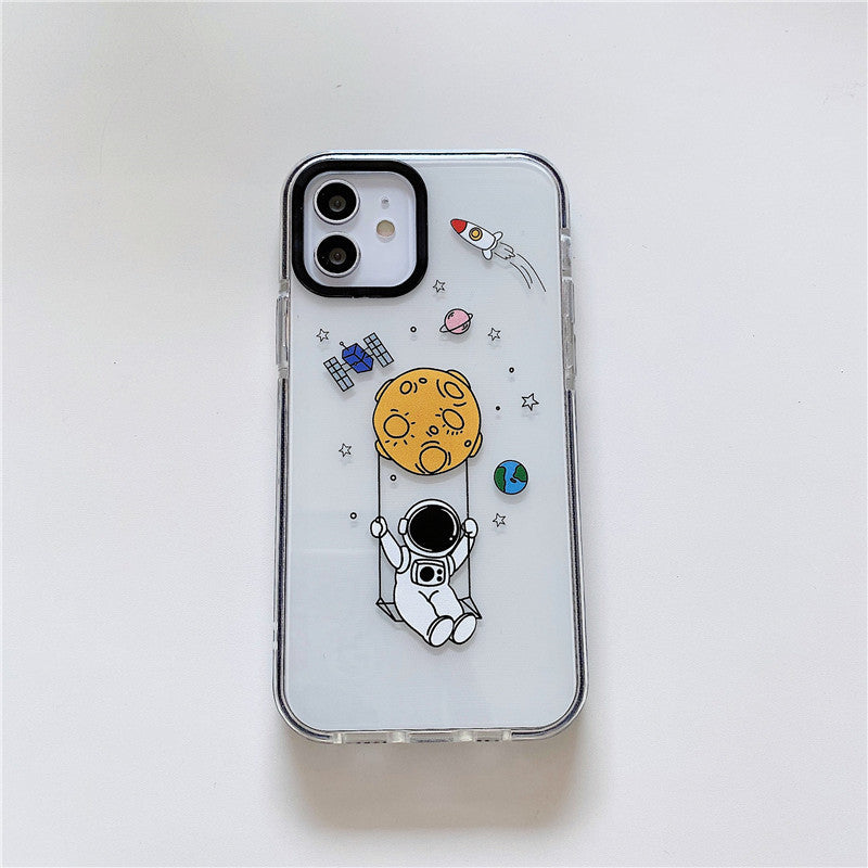 Spaceman Transparent Soft Silicone Phone Case