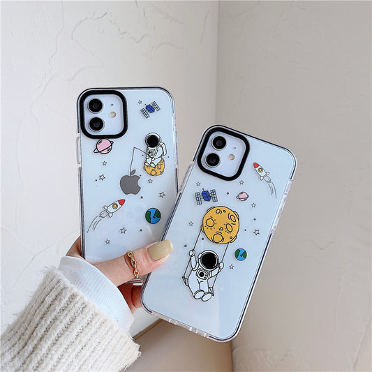 Spaceman Transparent Soft Silicone Phone Case