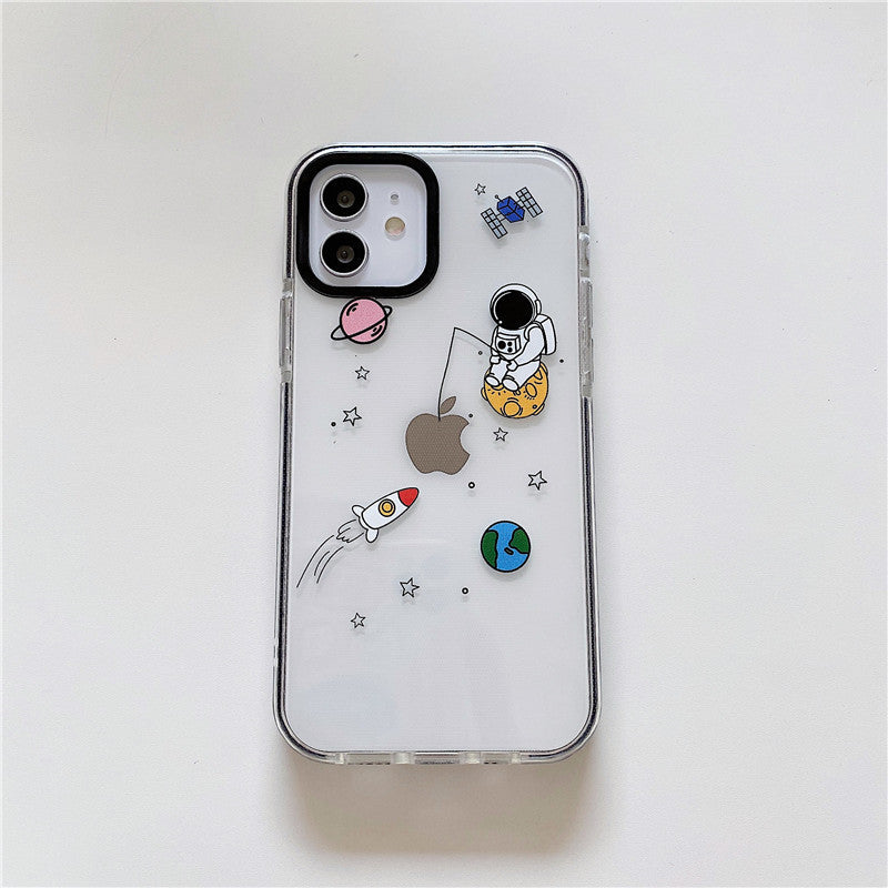 Spaceman Transparent Soft Silicone Phone Case