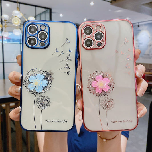 Luxury 3D Cute Flower Spin Stand Holder Phone Case