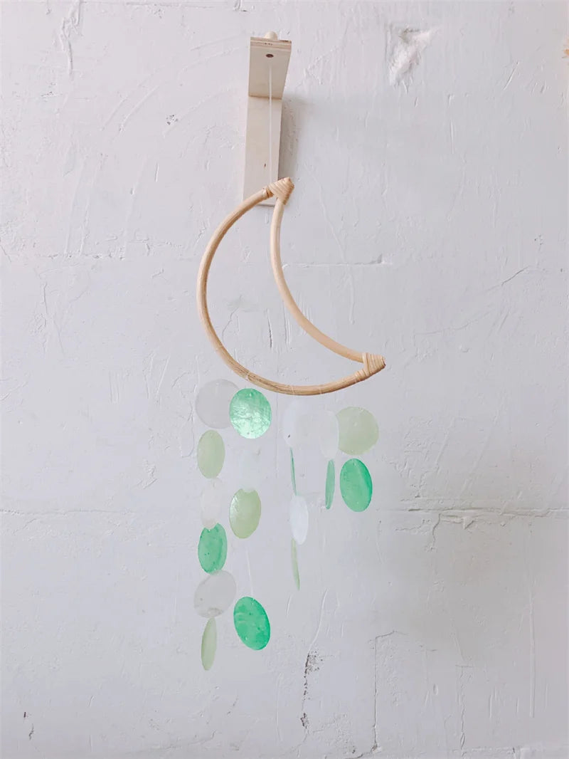 Home Korean Decor Shell Wind Chimes Nordic Office Kids Room Nursery Decor Hanging Decoration Scandinavian Homestay Ornament