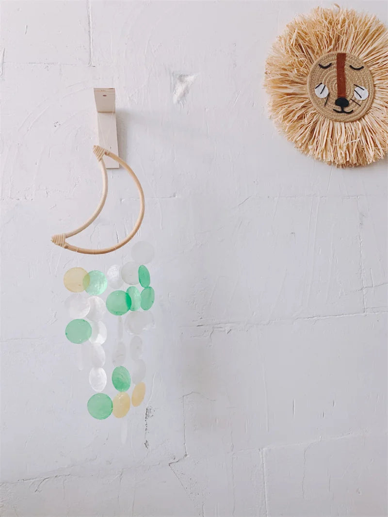 Home Korean Decor Shell Wind Chimes Bedroom Balcony Wall Room Decoration Nordic Home Office Kids Room Nursery Ornament Props