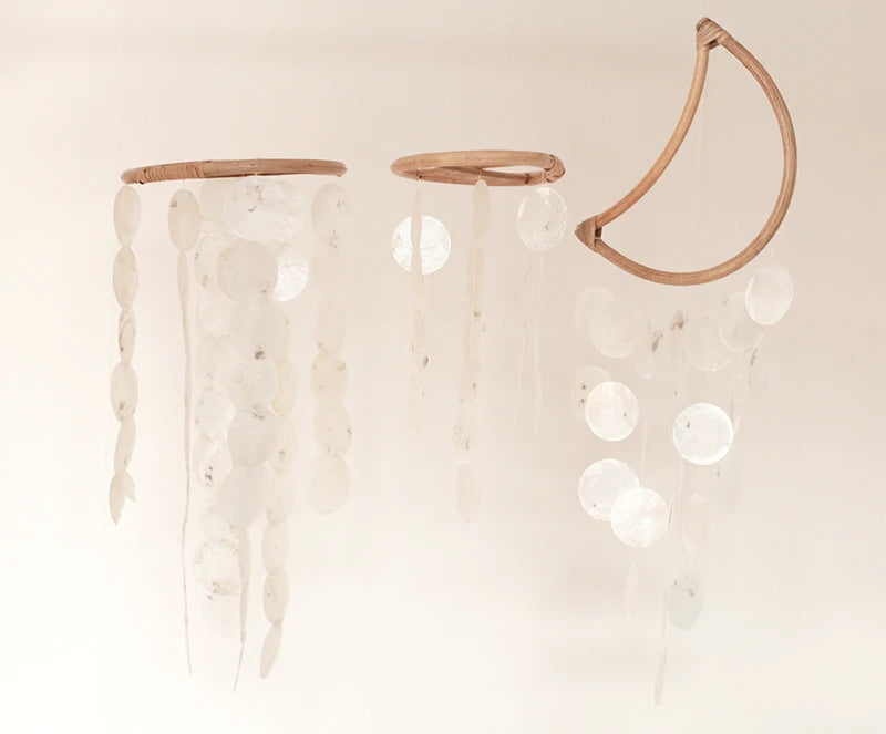 Home Korean Decor Shell Wind Chimes Nordic Office Kids Room Nursery Decor Hanging Decoration Scandinavian Homestay Ornament