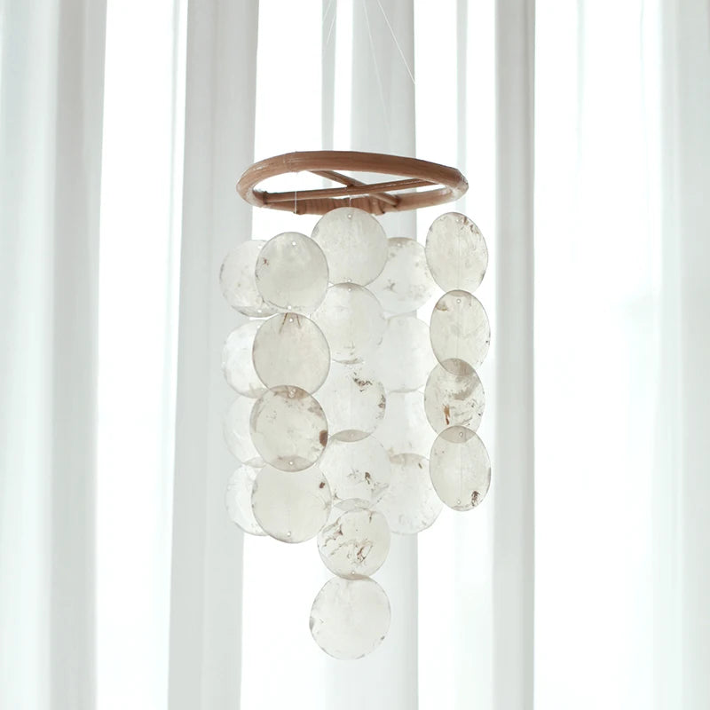 Home Korean Decor Shell Wind Chimes Nordic Office Kids Room Nursery Decor Hanging Decoration Scandinavian Homestay Ornament