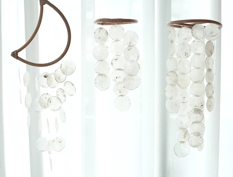 Nordic Natural Shell Wind Chime Korean Style Hotel Dorm Home Office Nursery Decor Hanging Decorations Photography Accessories