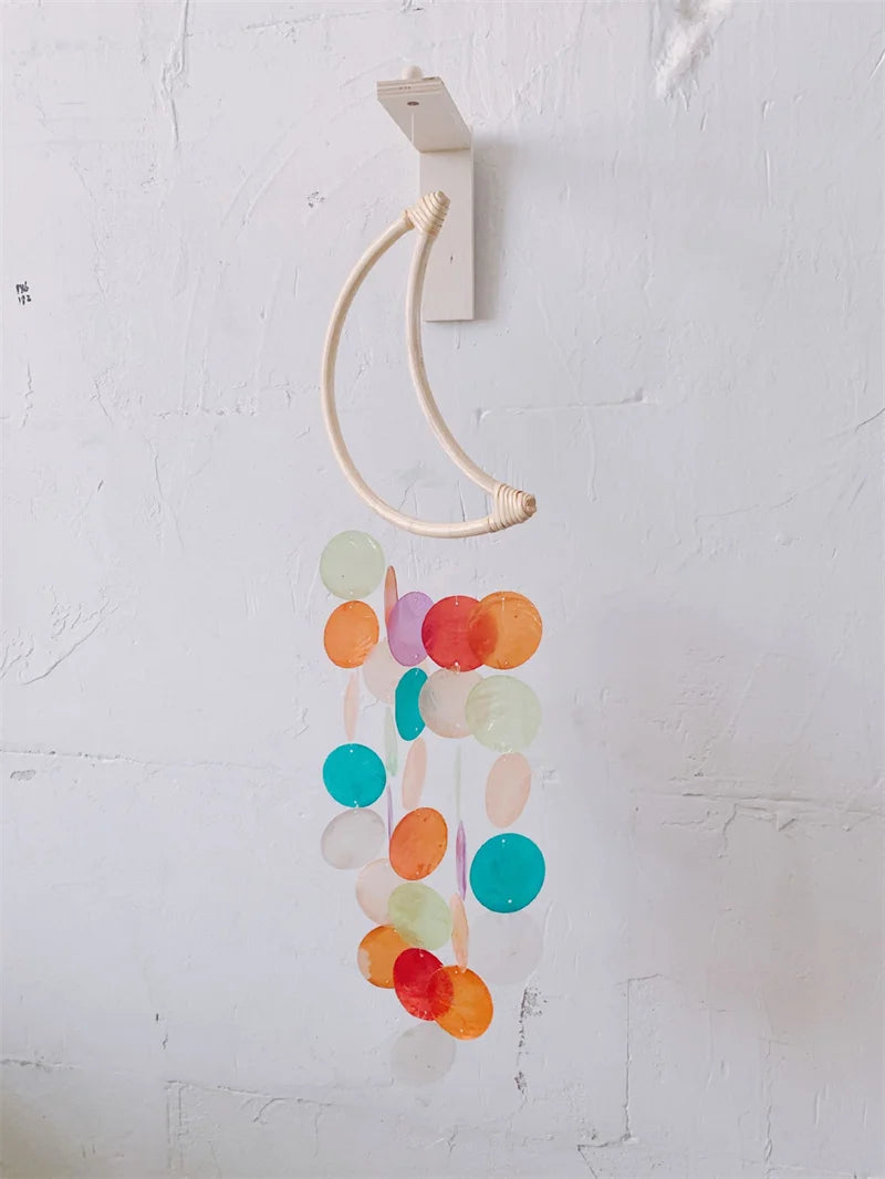 Home Korean Decor Shell Wind Chimes Nordic Office Kids Room Nursery Decor Hanging Decoration Scandinavian Homestay Ornament