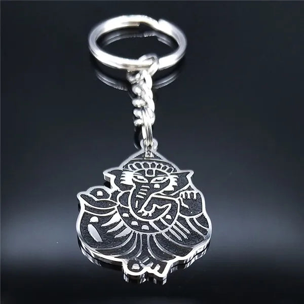 Fashion Heart Horse Stainless Steel Key Chain for Men Black Keychain Car Jewelry llaveros para hombre K1048S01