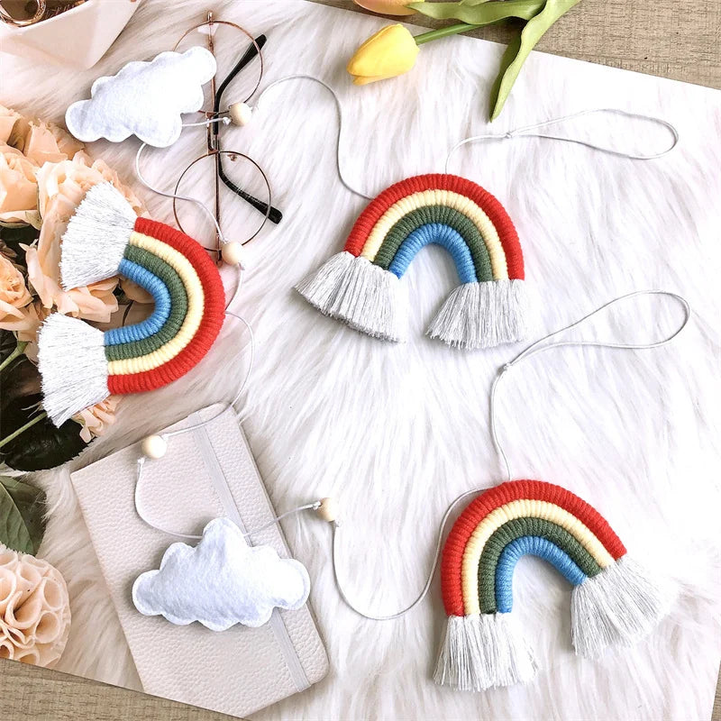 Nordic Cloud Rainbow Garlands Kids Room Ornament Banner Decor for Baby Bedroom Nursery Birthday Party Classroom Decoration Gift