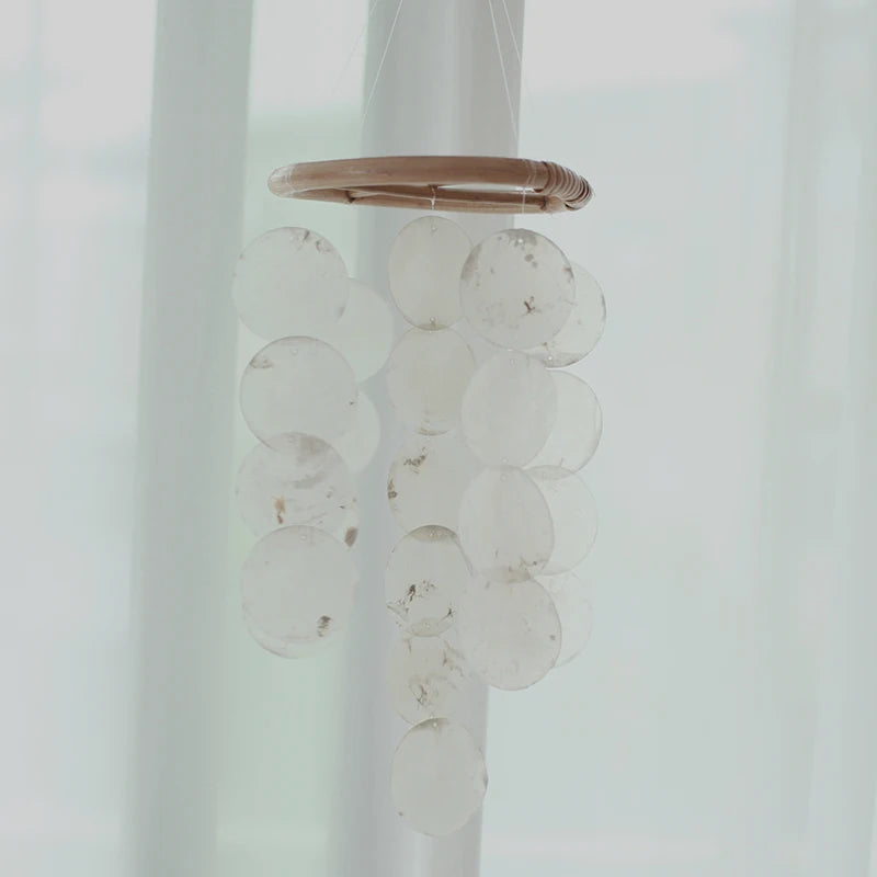 Nordic Natural Shell Wind Chime Korean Style Hotel Dorm Home Office Nursery Decor Hanging Decorations Photography Accessories