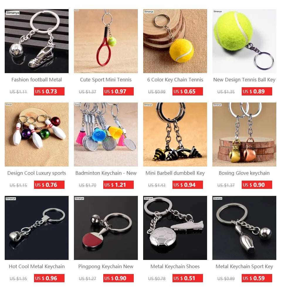 Golf ball key chain top grade metal Keychain Car Key Chain Key Ring sporting goods sports Gift For souvenir ball key ring 17167