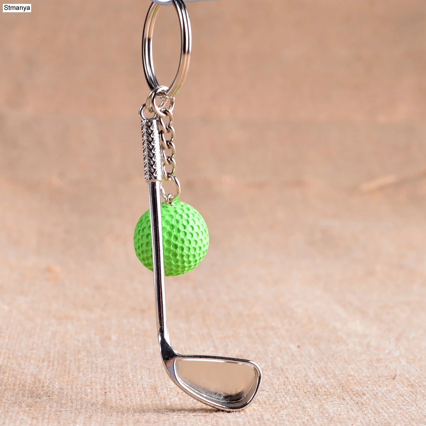 Golf ball key chain top grade metal Keychain Car Key Chain Key Ring sporting goods sports Gift For souvenir ball key ring 17167