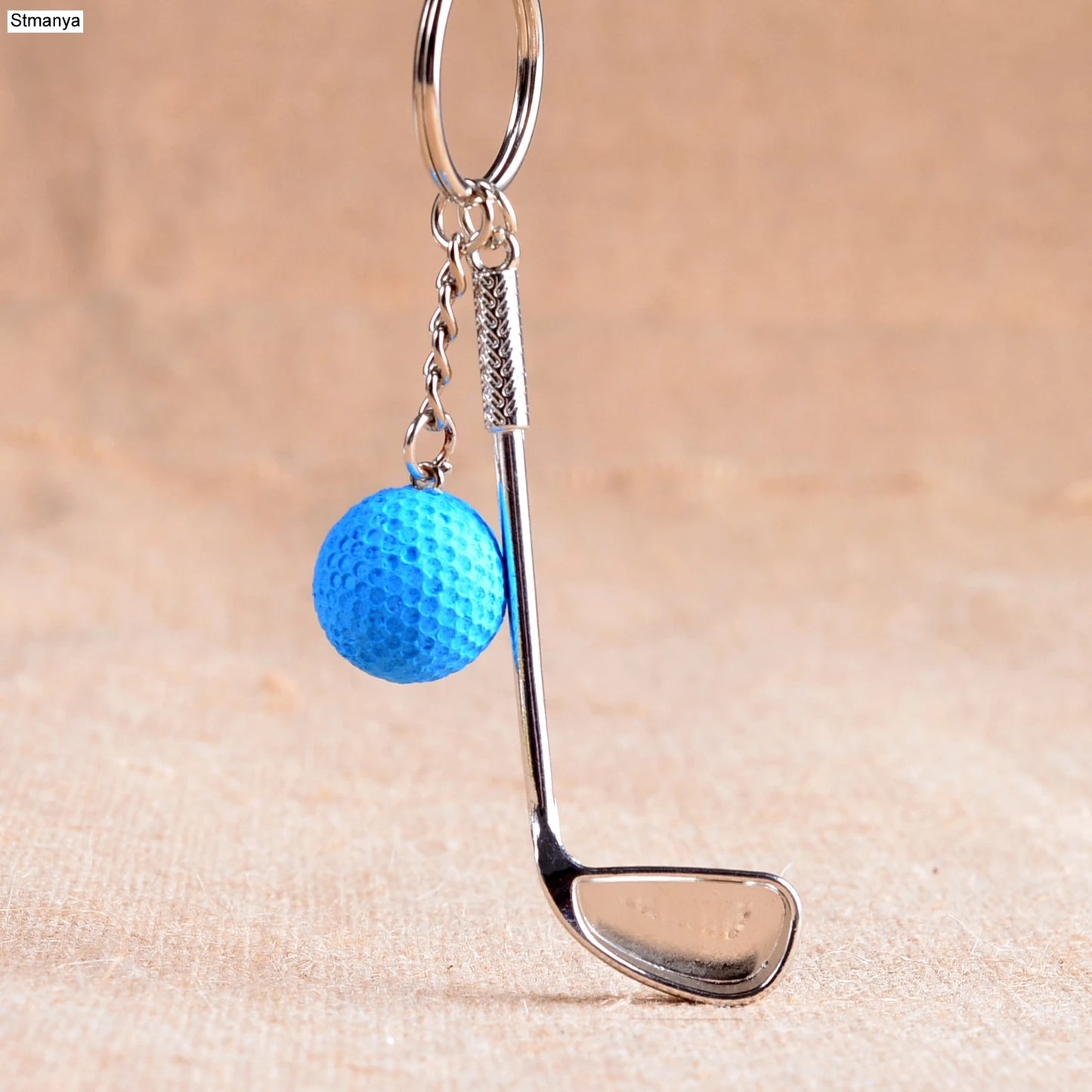 Golf ball key chain top grade metal Keychain Car Key Chain Key Ring sporting goods sports Gift For souvenir ball key ring 17167