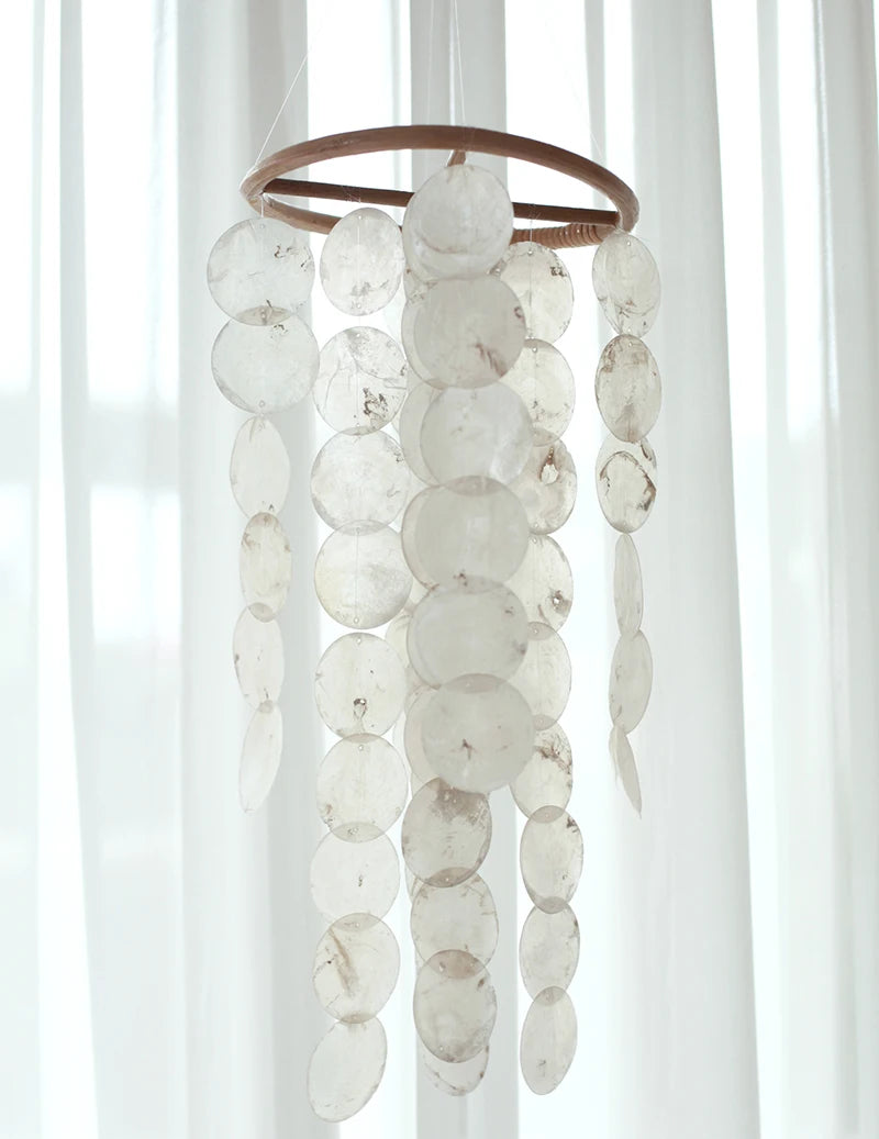 Nordic Natural Shell Wind Chime Korean Style Hotel Dorm Home Office Nursery Decor Hanging Decorations Photography Accessories