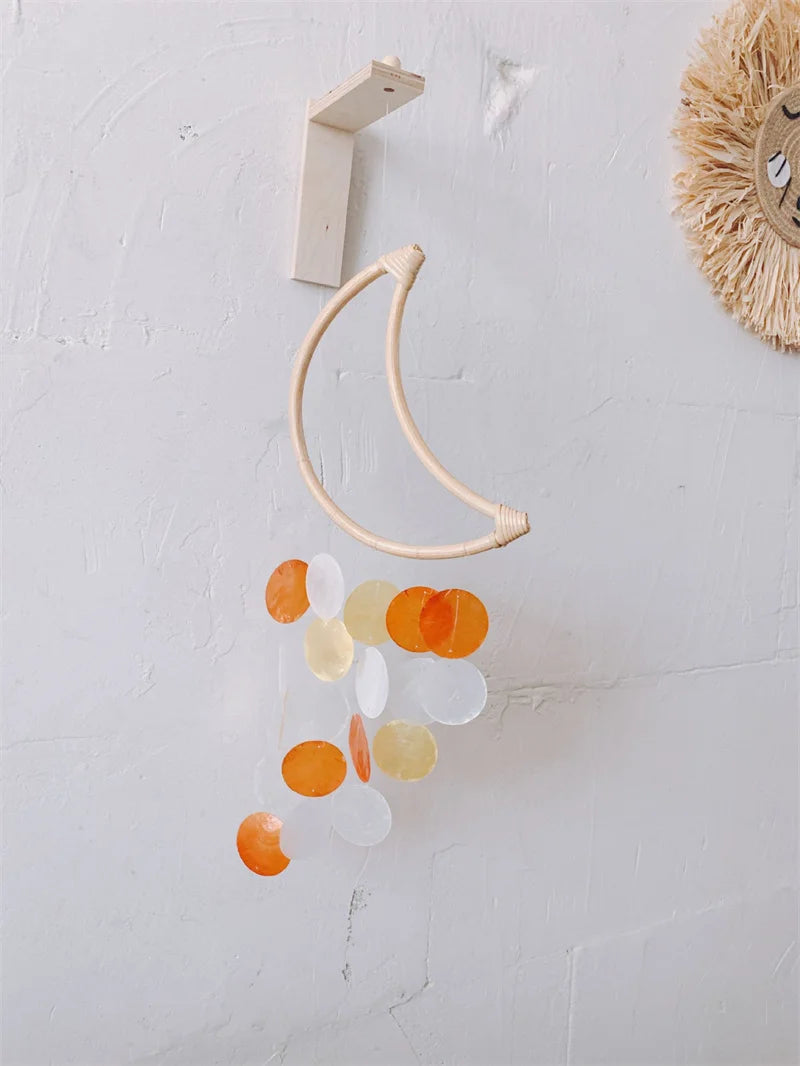 Home Korean Decor Shell Wind Chimes Bedroom Balcony Wall Room Decoration Nordic Home Office Kids Room Nursery Ornament Props