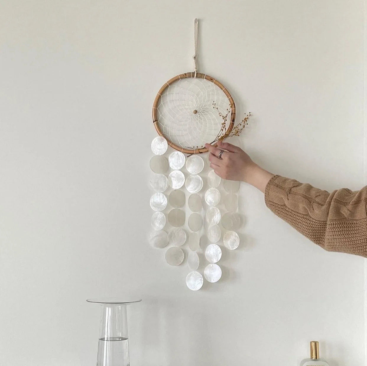 Home Korean Decor Shell Wind Chimes Nordic Office Kids Room Nursery Decor Hanging Decoration Scandinavian Homestay Ornament