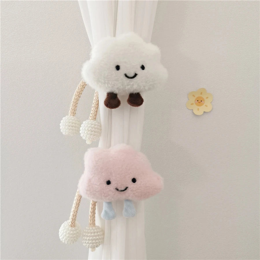 Cloud pearl clasp Tieback Window Curtain Buckle Clip Kids Room Hanging Curtain Holders Tie Backs Curtain Accessories Home Decor