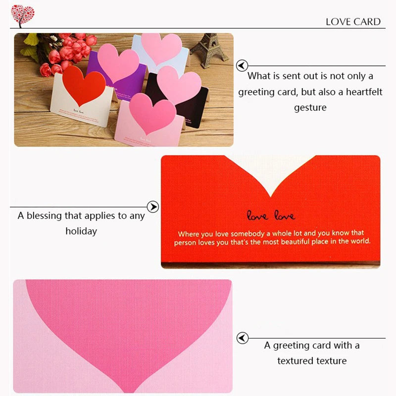 50pcs 13.5×9.8cm Greeting Cards  for Wedding Bridal Shower Baby Shower Valentine's Day Graduation Birthday for All Occasions