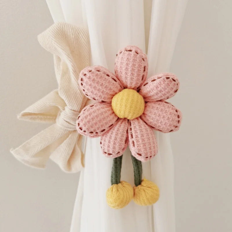 Big Flower Curtain Tieback Window Curtain Buckle Clip Kids Room Hanging Curtain Holders Tie Backs Curtain Accessories Home Decor