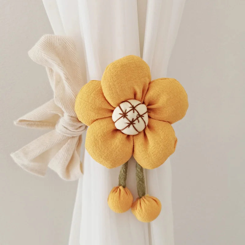 Big Flower Curtain Tieback Window Curtain Buckle Clip Kids Room Hanging Curtain Holders Tie Backs Curtain Accessories Home Decor