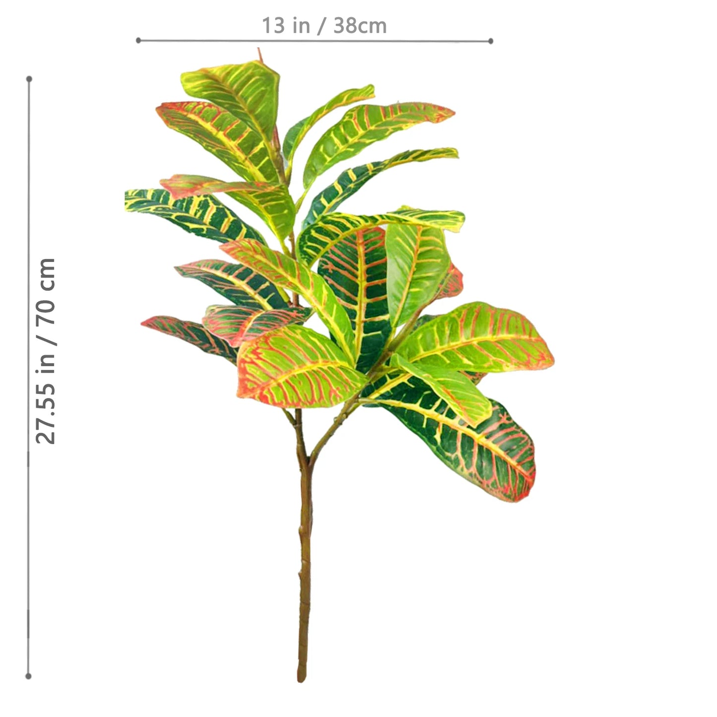 32cm Artificial Plant Color Changing Wood Sprinkled Golden Banyan Tree Tropical Plant Home Decor