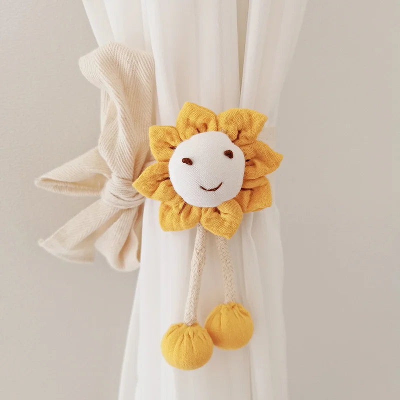 Big Flower Curtain Tieback Window Curtain Buckle Clip Kids Room Hanging Curtain Holders Tie Backs Curtain Accessories Home Decor