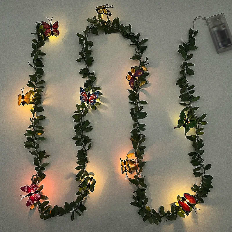 10/20Leds White 1.5/3Meter Rose Flower String with Lights Wedding Table Centerpieces Decorations Glowing Artificial Rose Garland