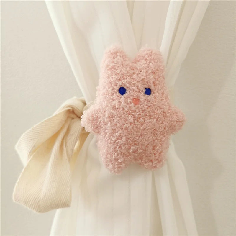 Home Decor Bear Shape Tieback Window Curtain Buckle Clip Kids Room Hanging Curtain Holders Tie Backs Curtain Accessories