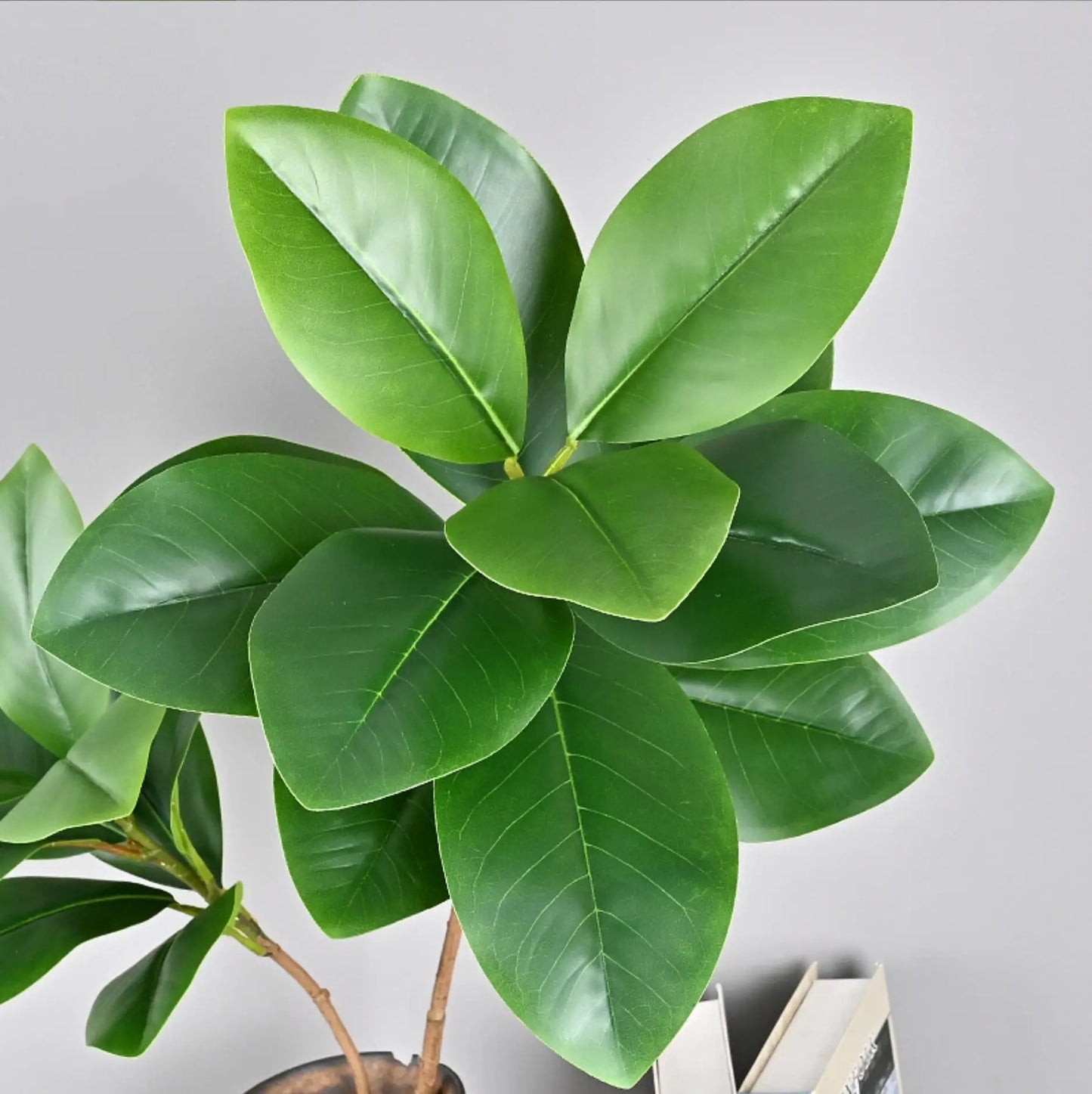 76-135 cm（53.1in）Artificial Magnolia  Tree Rubber Fig Plants for Outdoor Patio Garden Balcony Indoor Home And Office Decorations