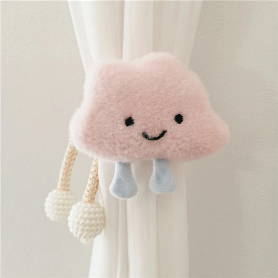 Cloud pearl clasp Tieback Window Curtain Buckle Clip Kids Room Hanging Curtain Holders Tie Backs Curtain Accessories Home Decor