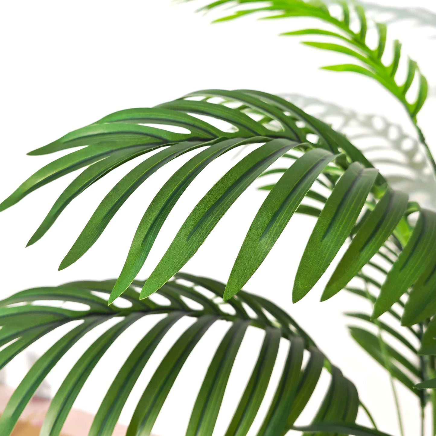 125cm(49.2in ) Artificial Large Fake Palm Tree Areca Palm Artificial Tropical Plant Plastic for Home Garden Decoration