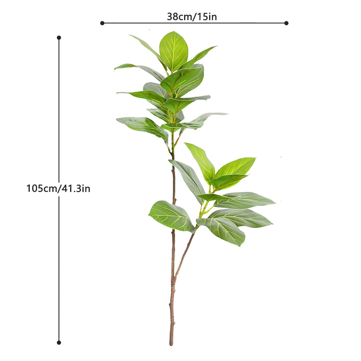 76-135 cm（53.1in）Artificial Magnolia  Tree Rubber Fig Plants for Outdoor Patio Garden Balcony Indoor Home And Office Decorations