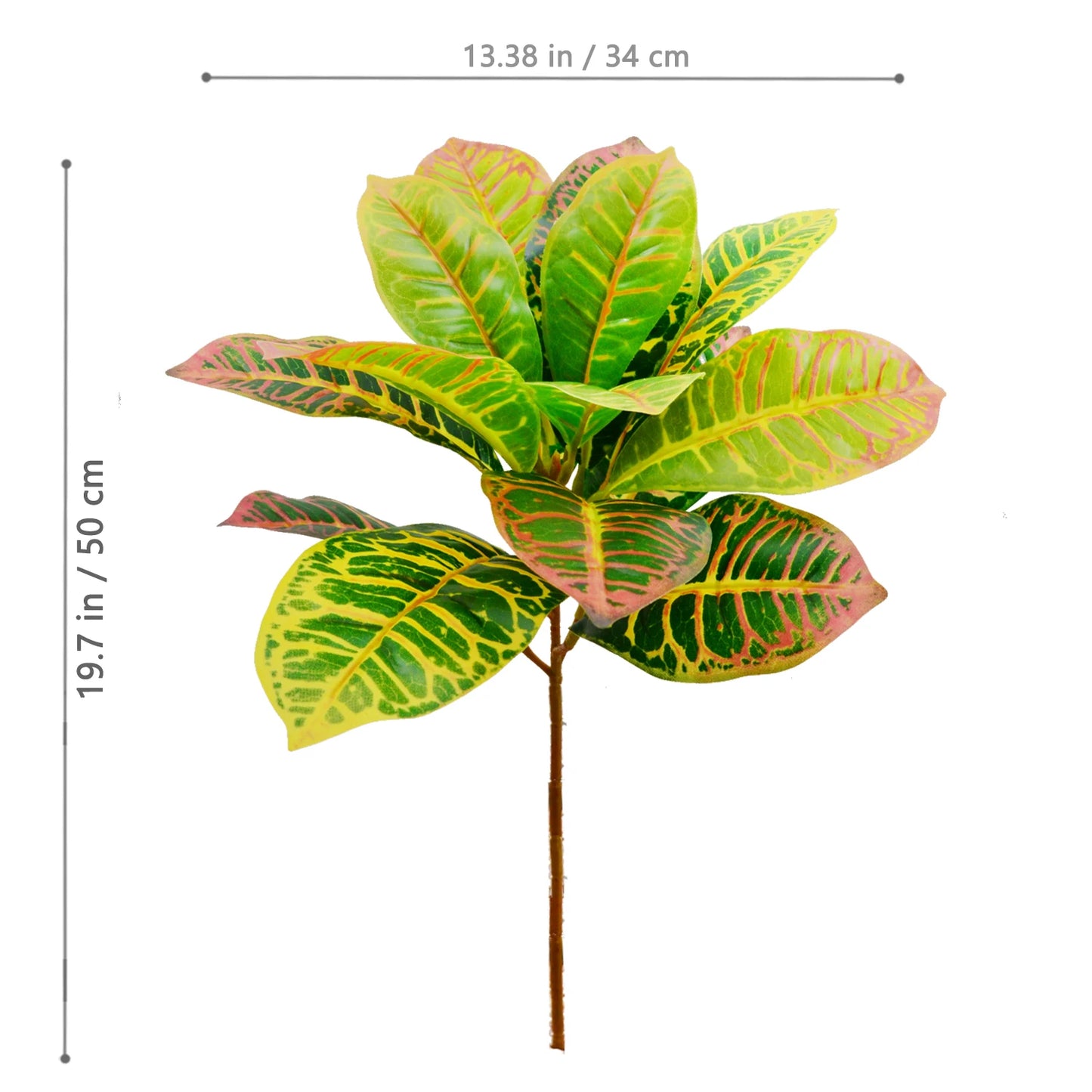 32cm Artificial Plant Color Changing Wood Sprinkled Golden Banyan Tree Tropical Plant Home Decor