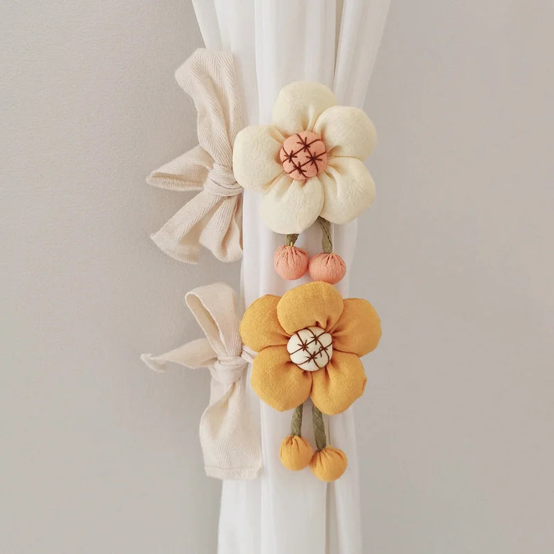 Big Flower Curtain Tieback Window Curtain Buckle Clip Kids Room Hanging Curtain Holders Tie Backs Curtain Accessories Home Decor