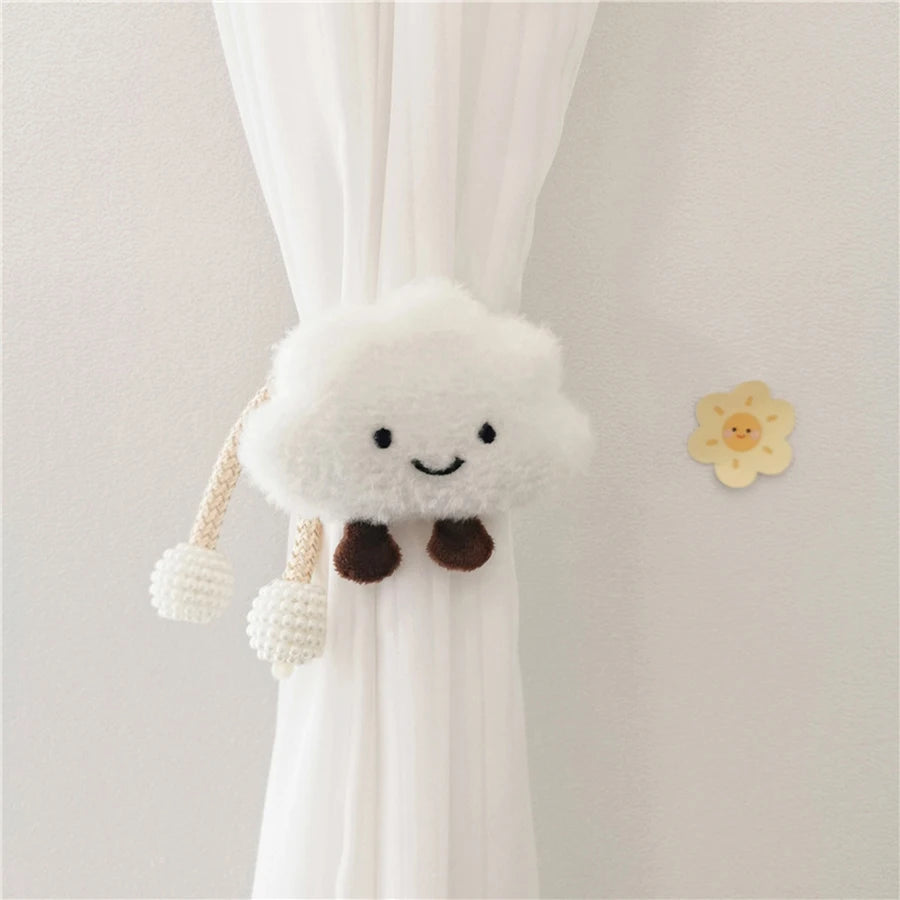 Cloud pearl clasp Tieback Window Curtain Buckle Clip Kids Room Hanging Curtain Holders Tie Backs Curtain Accessories Home Decor