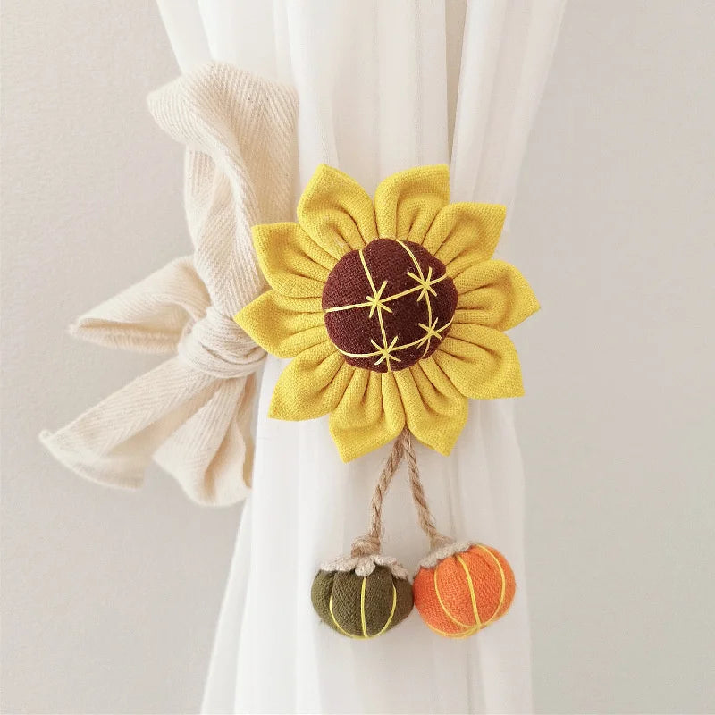 Big Flower Curtain Tieback Window Curtain Buckle Clip Kids Room Hanging Curtain Holders Tie Backs Curtain Accessories Home Decor