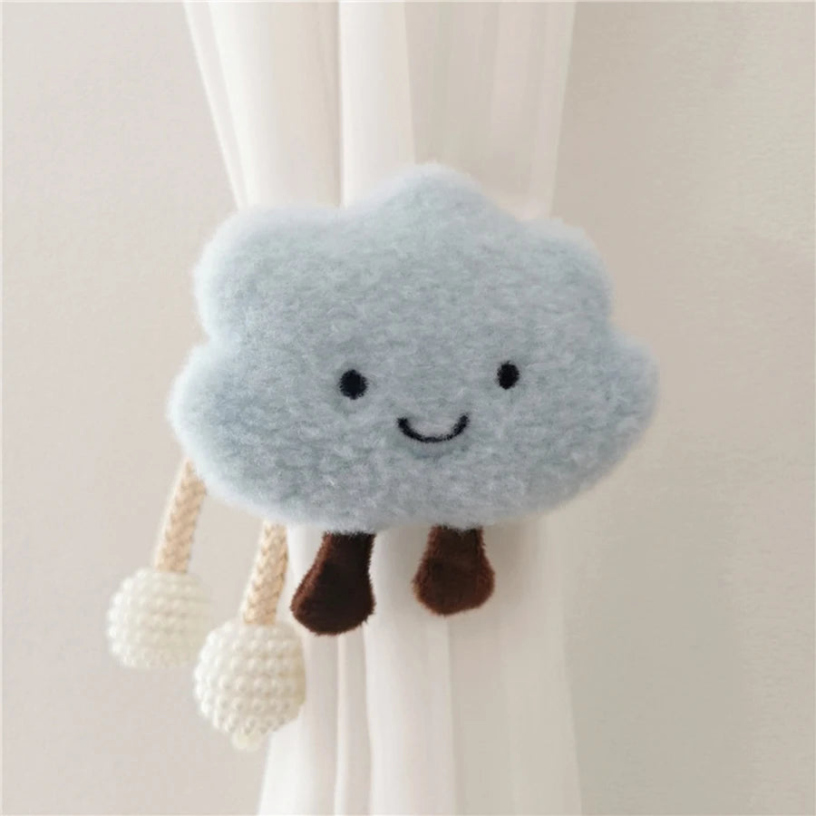 Cloud pearl clasp Tieback Window Curtain Buckle Clip Kids Room Hanging Curtain Holders Tie Backs Curtain Accessories Home Decor