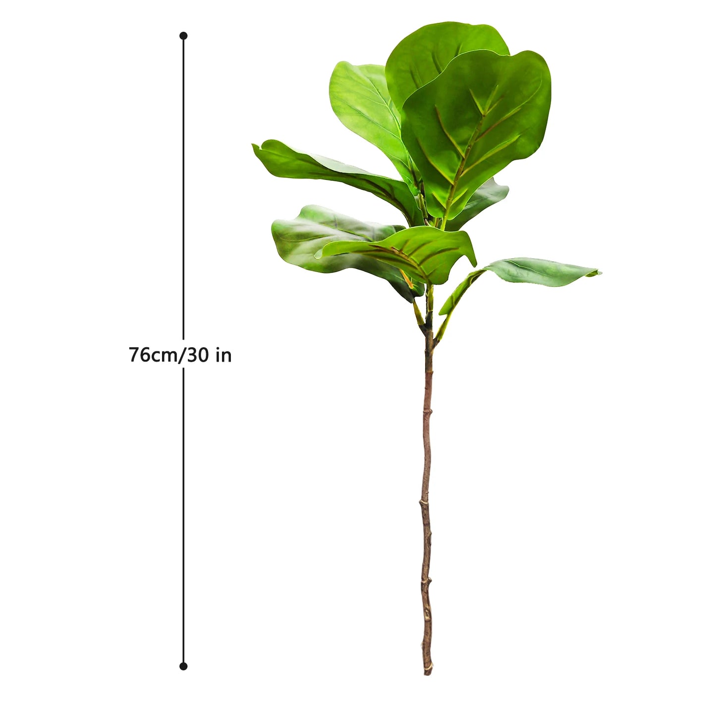 76-135cm  Artificial Fiddle Leaf Ficus Fig Plant for Outdoor Courtyard Garden Balcony Indoor Home and Office Decoration