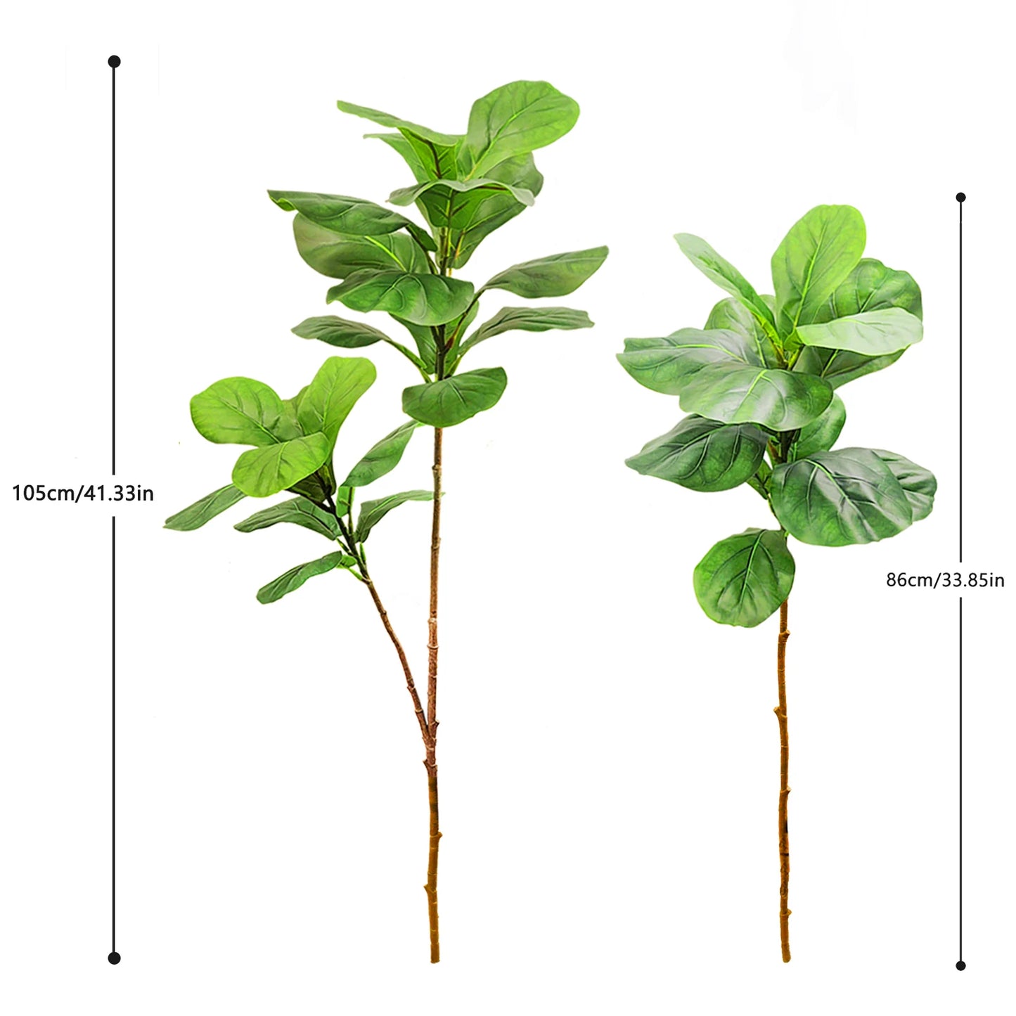 76-135 cm（53.1in）Artificial Magnolia  Tree Rubber Fig Plants for Outdoor Patio Garden Balcony Indoor Home And Office Decorations