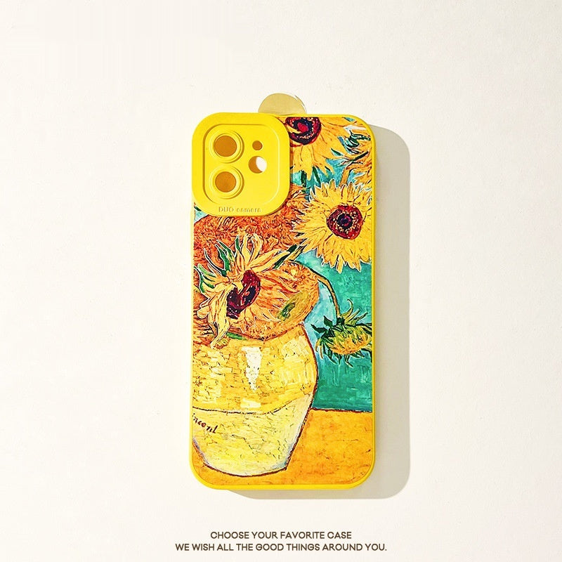 Sunflower IPhone14 Phone Case Silicone Phone Case